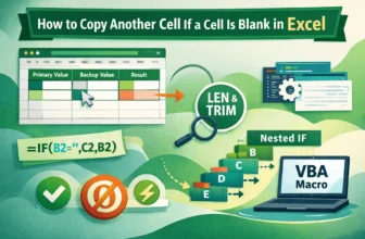 featured image - excel if cell is blank then copy another cell