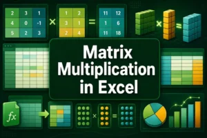 featured image - excel matrix multiplication