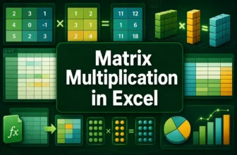 featured image - excel matrix multiplication