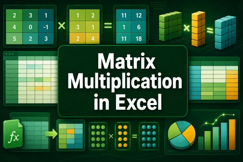 featured image - excel matrix multiplication