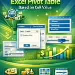 featured image - excel pivot table filter based on cell value