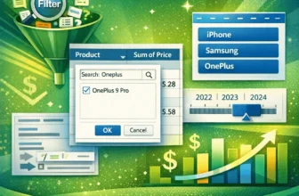 featured image - excel pivot table filter based on cell value