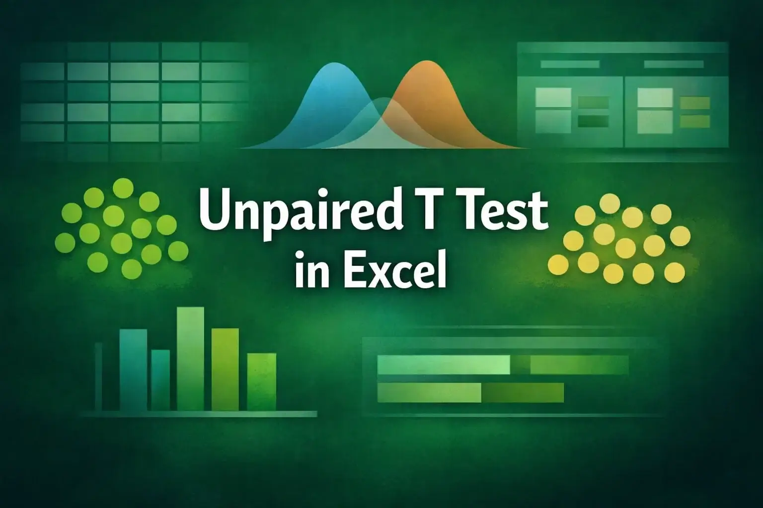 featured image - excel unpaired t test​