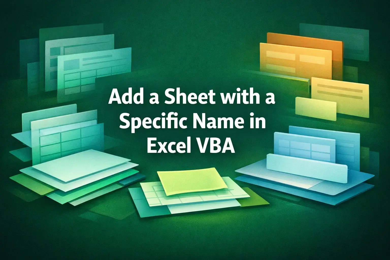 featured image - excel vba add sheet with name