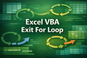 featured image - excel vba exit for loop