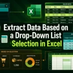 featured image - extract data based on a drop down list selection in excel