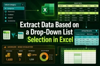 featured image - extract data based on a drop down list selection in excel