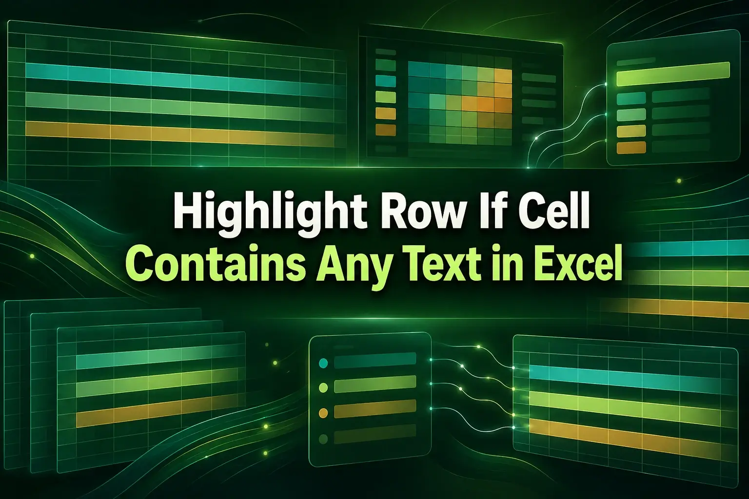 featured image - highlight row if cell contains any text