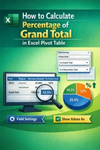 featured image - how to calculate percentage of grand total in pivot table​