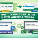featured image - how to capitalize all letters in excel without formula