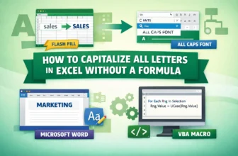 featured image - how to capitalize all letters in excel without formula