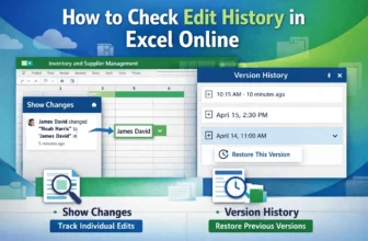 featured image - how to check edit history in excel online