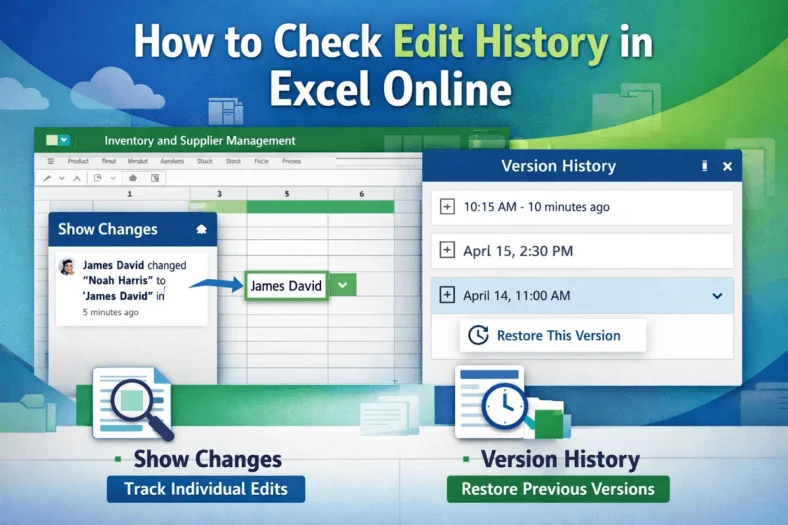 featured image - how to check edit history in excel online