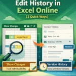 featured image - how to check edit history in excel online