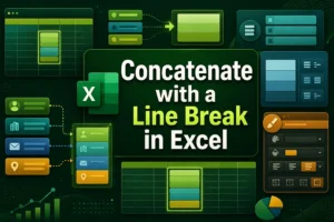 featured image - how to concatenate with a line break in excel