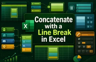 featured image - how to concatenate with a line break in excel