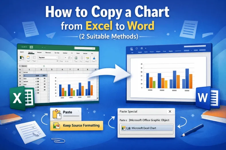 featured image - how to copy a chart from excel to word