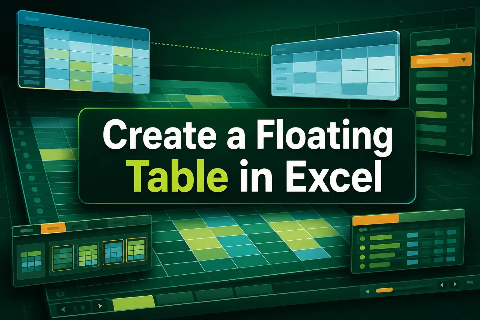 featured image - how to create a floating table in excel