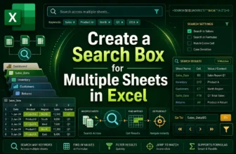featured image - how to create a search box in excel for multiple sheets