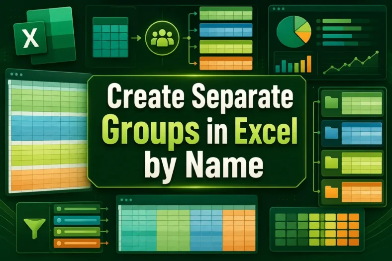 featured image - how to create separate groups in excel by name