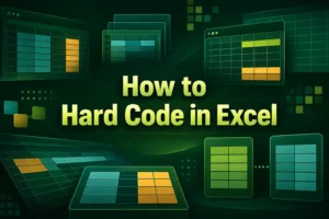 featured image - how to hard code in excel