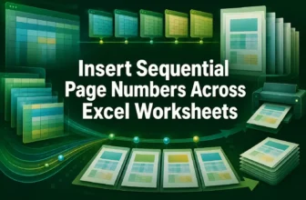 featured image - how to insert sequential page numbers across worksheets