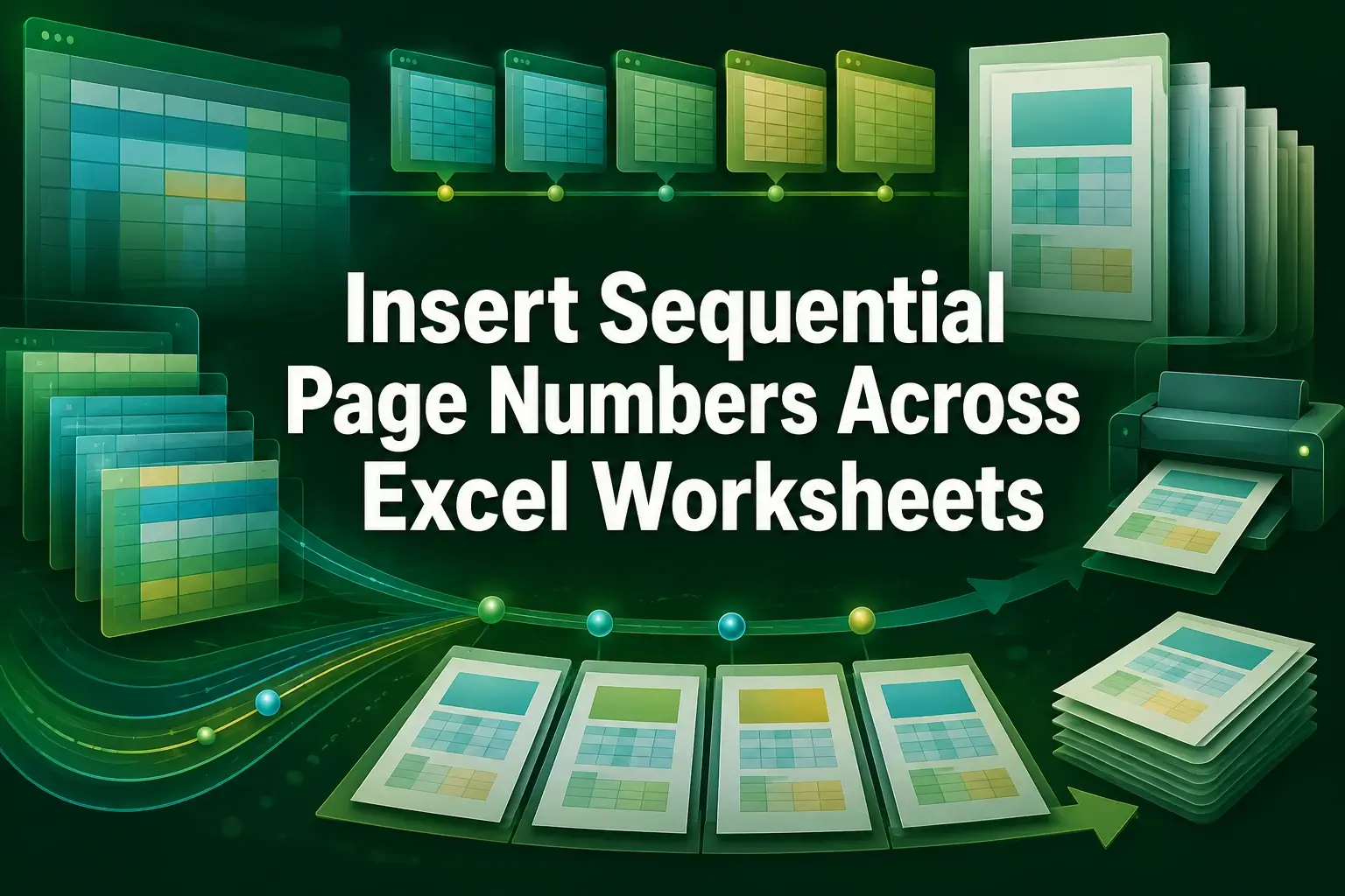 featured image - how to insert sequential page numbers across worksheets