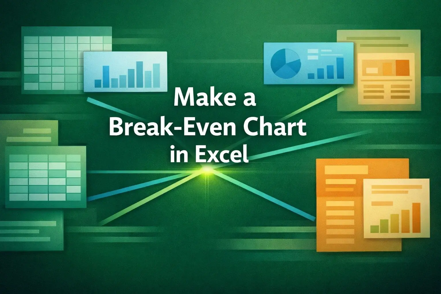 featured image - how to make a break even chart in excel