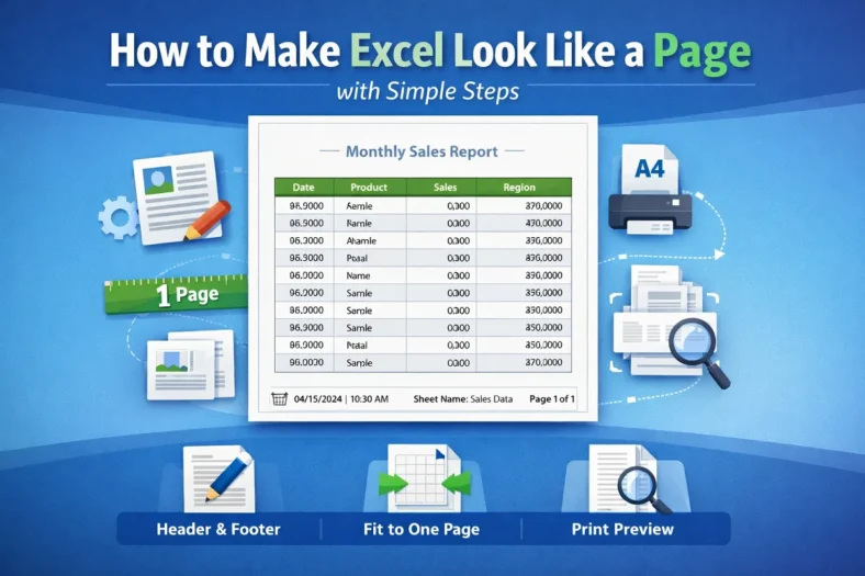 featured image - how to make excel look like a page