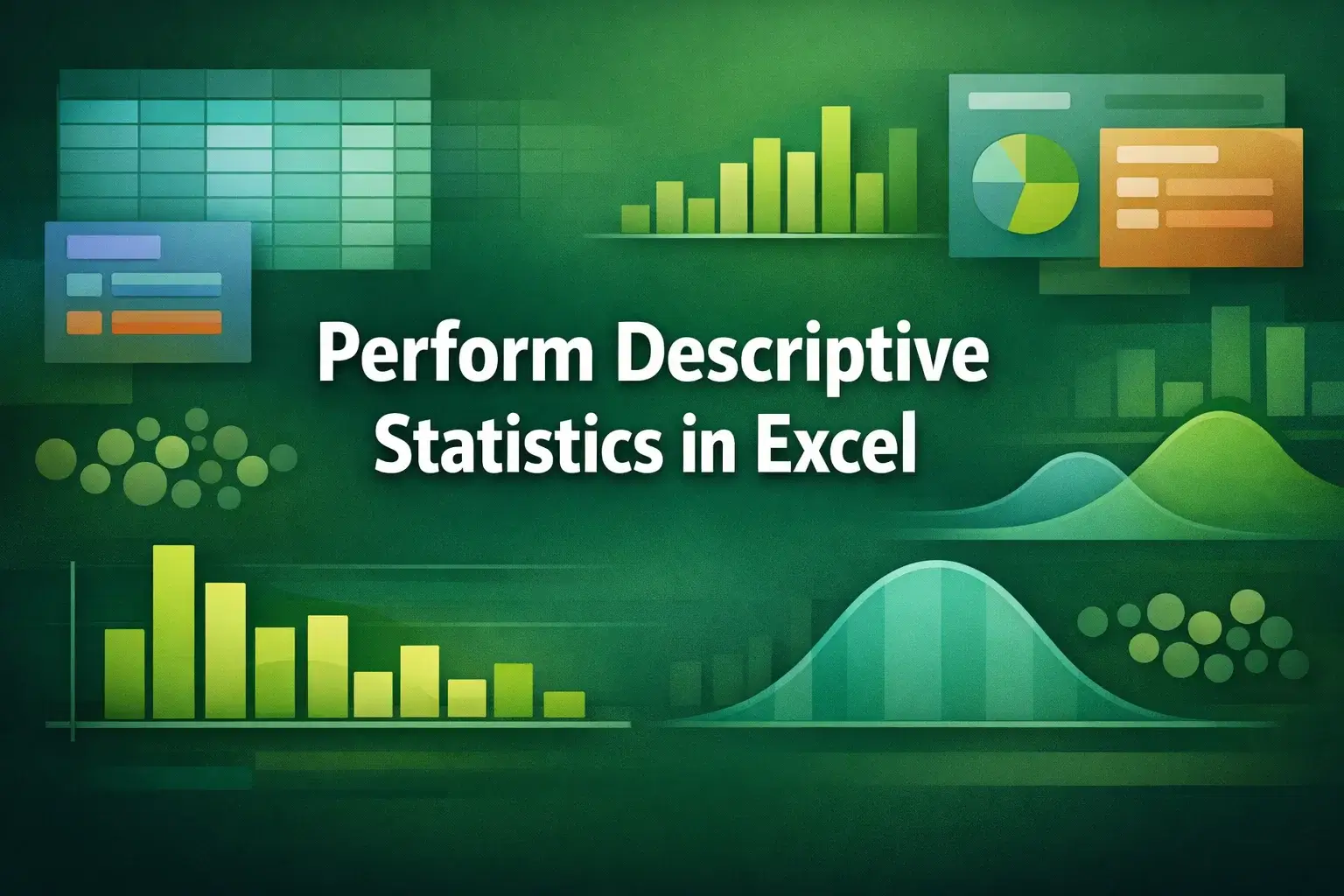 featured image - how to perform descriptive statistics in excel​