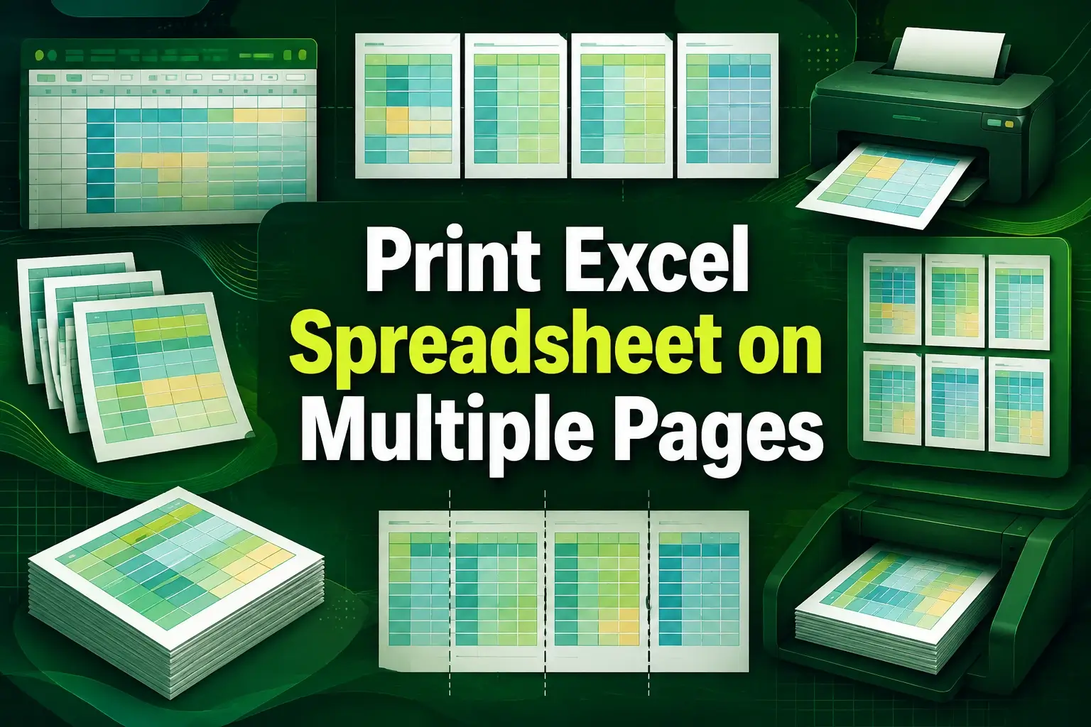 featured image - how to print excel spreadsheet on multiple pages