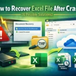 featured image - how to recover excel file after crash