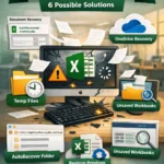 featured image - how to recover excel file after crash