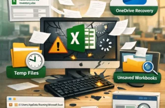 featured image - how to recover excel file after crash
