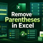 featured image - how to remove parentheses in excel
