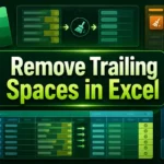 featured image - how to remove trailing spaces in excel