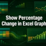 featured image - how to show percentage change in excel graph