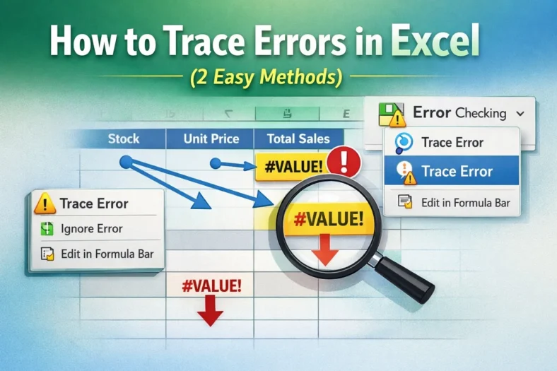 featured image - how to trace errors in excel