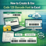 featured image - how to use code 128 barcode font in excel