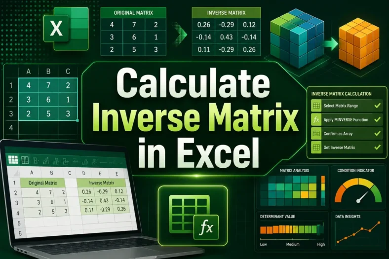 featured image - inverse matrix excel_