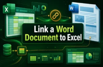 featured image - link word document to excel
