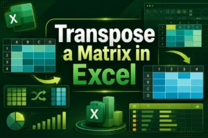 featured image - matrix transpose in excel