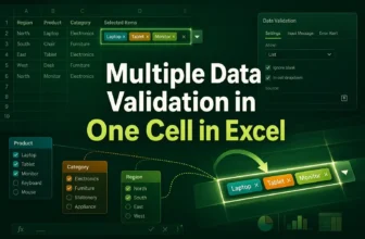 featured image - multiple data validation in one cell in excel
