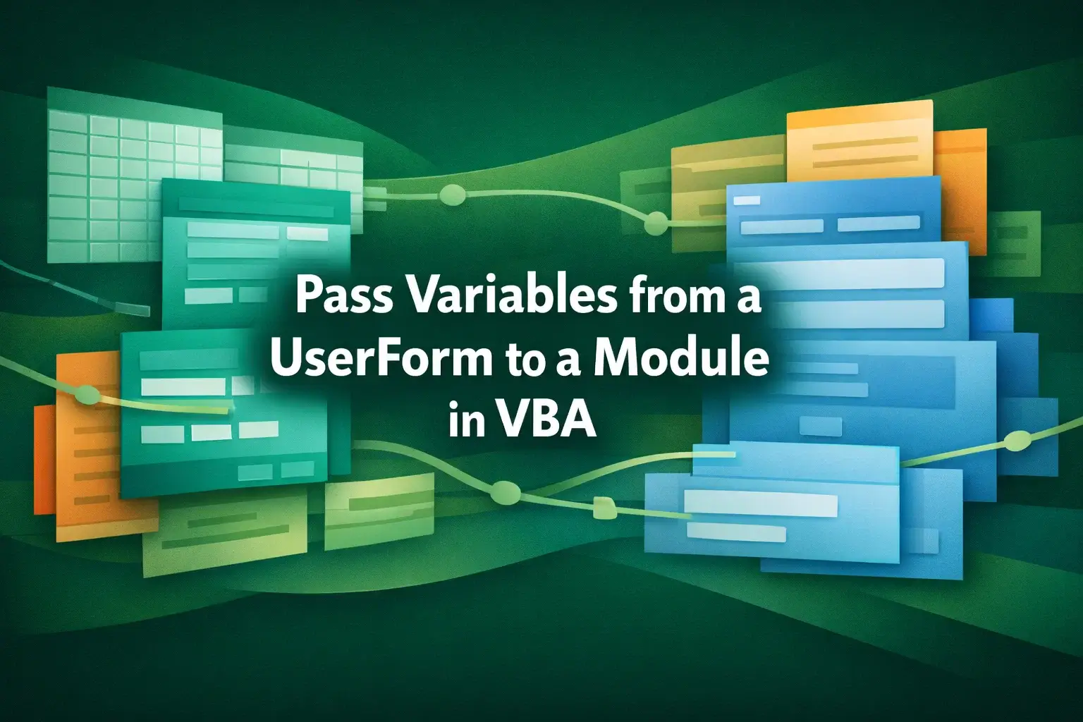 featured image - pass variable from userform to module vba​