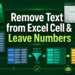 featured image - remove text from excel cell leave numbers