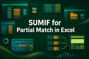 featured image - sumif partial match