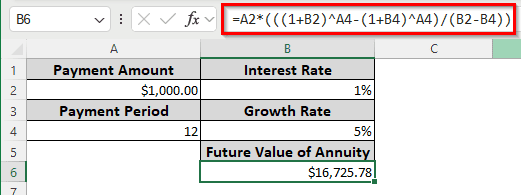 Projecting the Future Value of a Growing Annuity