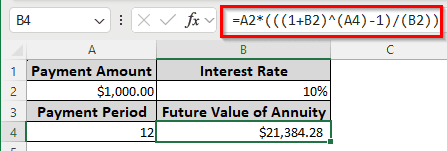 Finding the Future Value of an Annuity Using Mathematical Expressions