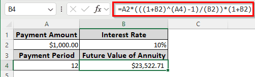 Finding the Future Value of an Annuity Using Mathematical Expressions