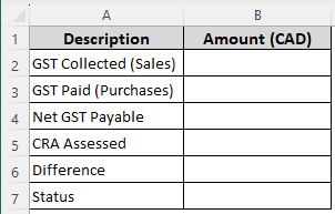 Steps to Do GST Reconciliation in Excel